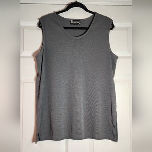 Inclinations Gray Sleeveless Top No Size Approx 21in P2P 27in Length